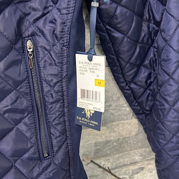 New U.S polo assn. quilted jacket size M - Picture 4 of 6